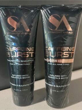 S.A. Caffeine Burst Thickening Shampoo & Conditioner Bundle ~ Retail $90